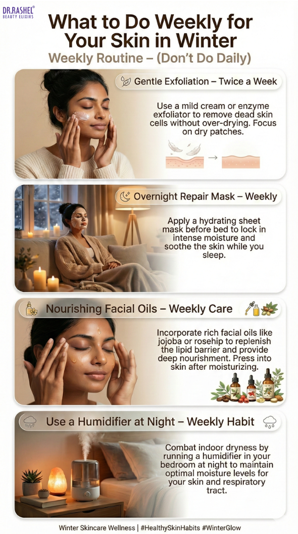 Winter Skincare Routine - Weekly